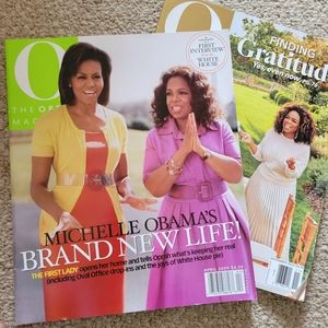 Oprah "O" Magazines ~ April '09 Michelle Obama ~ Nov '20 Gratitude ~ GUC